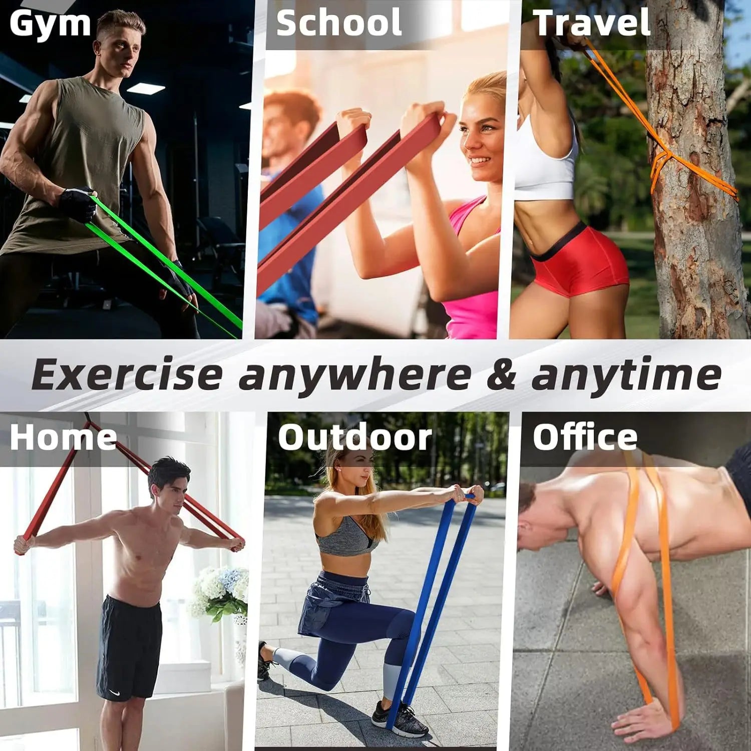 Premium Resistance Bands Set — Home & Gym Workout